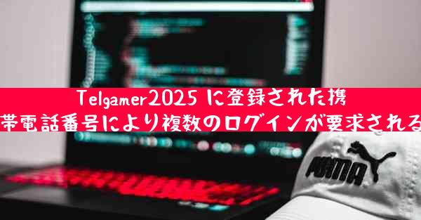 Telgamer2025 に登録された携帯電話番号により複数のログインが要求される