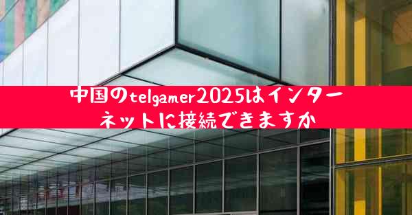 中国のtelgamer2025はインターネットに接続できますか